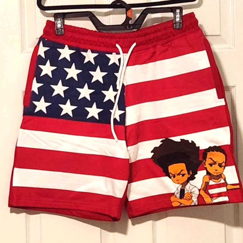 NWOT Rue21 Men's Red American Flag Boondock Shorts!